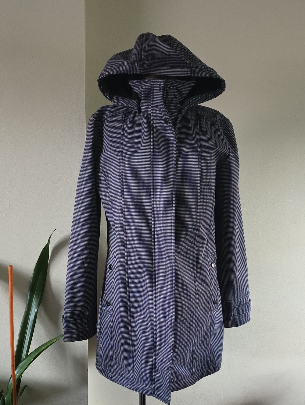 REGALIA Houndstooth Fleece Lined Fall/Spring Coat - 10 (EUC)